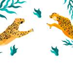 Jaguares en la selva