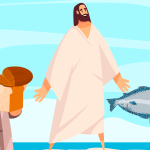 Jesús multiplicó los panes y peces